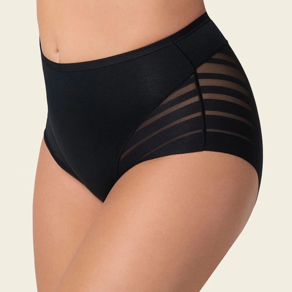 Leonisa Black Lace Classic Shaper Panty - Picture 1 of 7